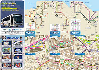 CARTE DES LIGNES DE BUS TRANSCO DANS LA VILLE DE KINSHASA